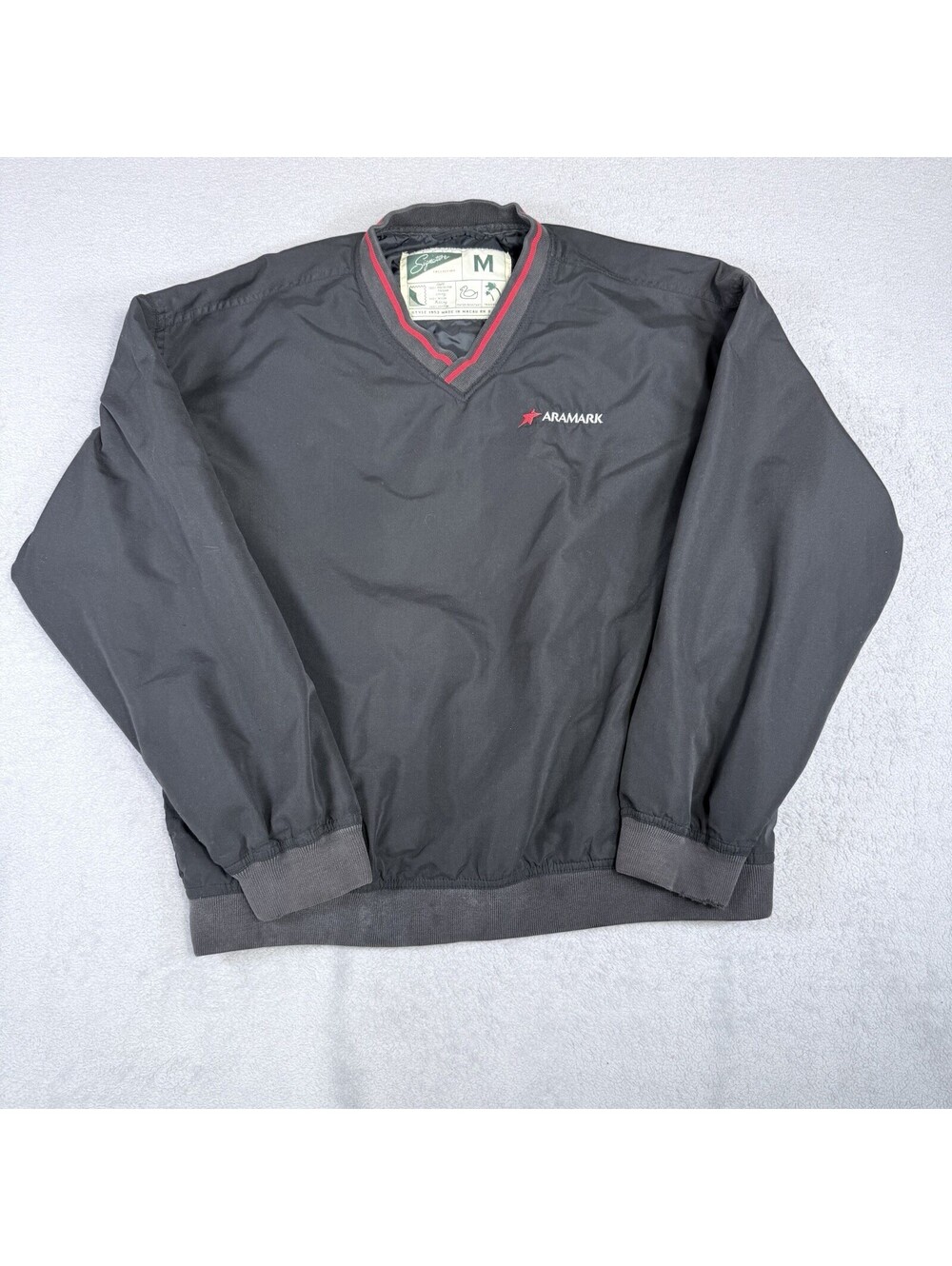Vintage  Signature Collection Medium Water-resistant Pullover Jacket Navy Blue